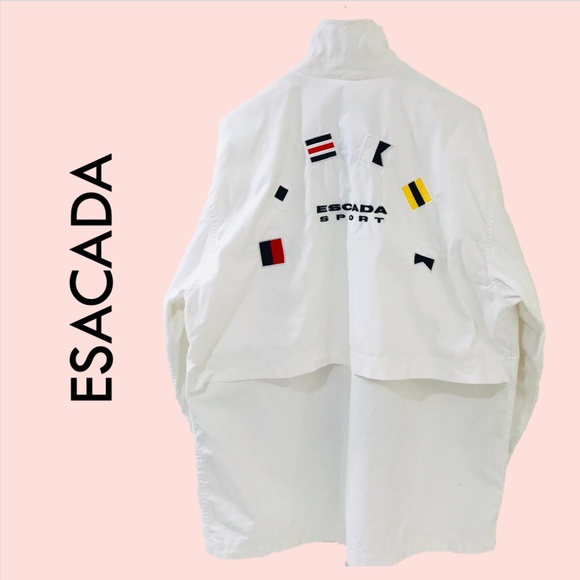 Escada Jackets & Blazers - ESCADA Jacket Sailing Yachting White Nautical